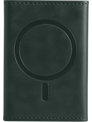 Tema Magsafe Deri Kartlık - Yeşil