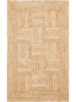 Etnik Home Echo Ech  Natural Xw El Dokuma Naturel Jüt Hasır Halı