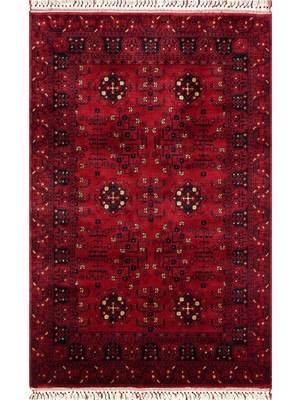 Etnik Home Nostaljı 959 Red Afgan / Yağcıbedir Desenli El Emeği ile Özel Tezgahlarda Üretilen Tensel Uşak Halısı