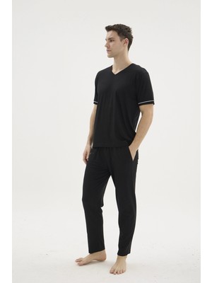 Uslucan Alışveriş Kocabey KKT-26162 V Yaka Pijama Takımı