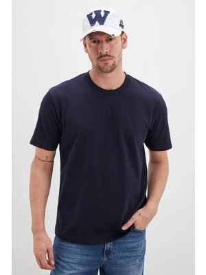 FullaModa Basic Bisiklet Yaka Regular Tişört