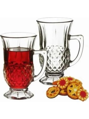 TeknoKapsül Istanbul Ayaklı Çay Bardak - Çay Bardağı 12'li