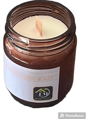 OEM 210 ml Paçuli ve Rosemary Kokulu Kavanoz Mum