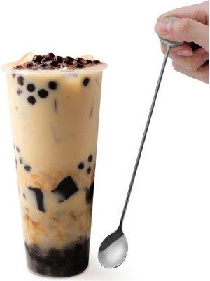 OEM 304 Çelik 21 cm Kokteyl Karıştırma Kahve Latte Karıştırma Barmen Kaşığı CIN764BY