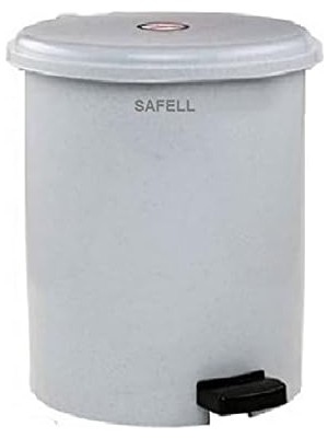 OEM Pedallı Çift Kovalı Çöp Kovası 40 Litre - Isıya Dayanıklı – Gri