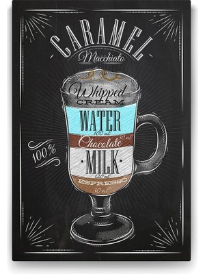 TeknoKapsül Karamelli Macchiato Tarifi Tablosu - 50X75CM