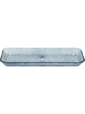 TeknoKapsül Bıtz Bıtz Kusintha Servis Tabağı Dikdörtgen Mavi 38 x 14 x 3 cm
