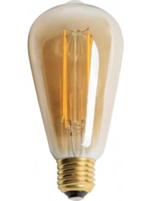 OEM 8W Rustik LED Ampul ST64 E27 Amber