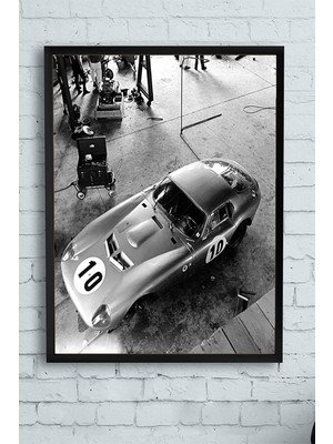 TeknoKapsül Postermanya (PSTER13247) Shelby Cobra Daytona Coupe Araba Çerçeveli Tablo (40X50CM)