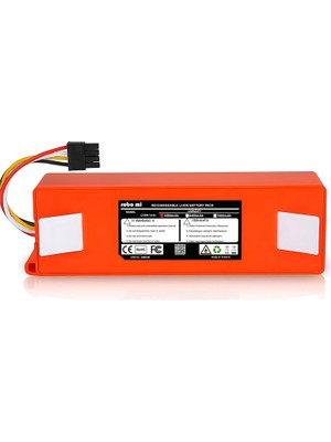 OEM Robo Mi Robot Süpürge Bataryası, Roborock S7 Ile Uyumlu 5200 Mah, Yedek Pil, Kırmızı