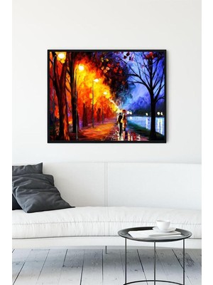 TeknoKapsül Postermanya (PSTER13895) Yağmur Sanatsal Çerçeveli Tablo (50X70CM)