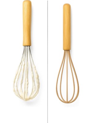 OEM 3’lü Silikon Mutfak Seti Bambu Saplı Fırça Spatula Çırpıcı Isıya Dayanıklı Yapışmaz Hamur Karıştırıcı Çırpıcı Set Ergonomik Ahşap Saplı Mutfak Gereçleri Kolay Temizlenebilir Sağlıklı Pişirme