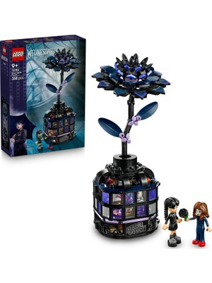 TeknoKapsül LEGO Wednesday Siyah Yıldız Çiçeği 76784 – 9 Yaş ve Üzeri Çocuklar Için Cadılar Bayramı Temalı Koleksiyonluk Çiçek Modeli, Dekoratif Sergileme Oyuncağı ve Yapım Parçalı Eğlence Seti (358 Parça)