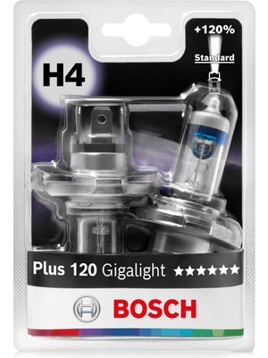 OEM Gigalight H4 Plus + 120 Fazla Işık Far Ampul 2 Adet