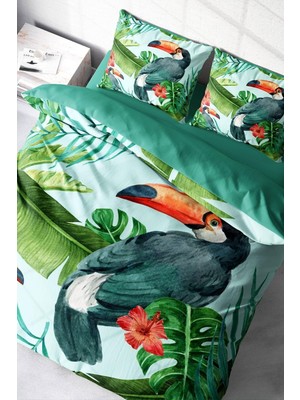 TeknoKapsül Monohome Birdie 3D Pamuk Saten Çift Kişilik Nevresim Takımı, MONOHOME2643