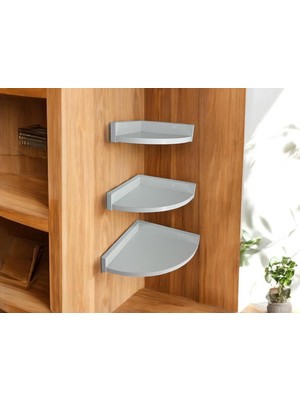 OEM 3'lü Üçgen Köşe Raf 31 x 26 x 23