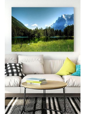 TeknoKapsül Postermanya (PSTER15823) Yeşil Doğa Manzara Kanvas Tablo 40 x 60