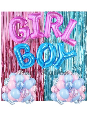 OEM Cinsiyet Belirleme Partisi Kız Mı Erkek Mi Konsept Balon Süsleme Set Gender Party Girl Or Boy