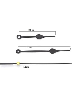 OEM Exizticaret 22 mm Uzun Şaft Sessiz Duvar Saati Mekanizması Askısız 1 Adet EXIZNM665