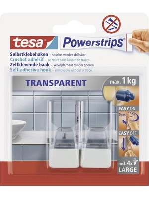 OEM Powerstrips Şeffaf Askı, Beyaz