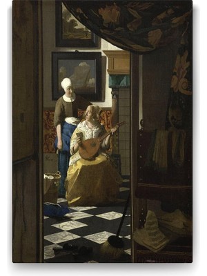 TeknoKapsül Johannes Vermeer - The Love Letter Tablosu - 50X75CM