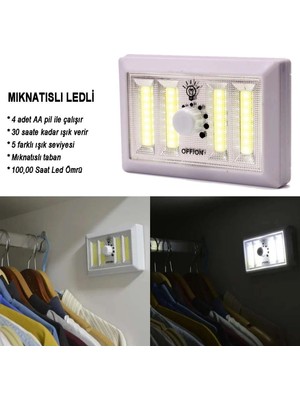 Marsilyan™- Dimmerli Işık Seviyesi Ayarlanabilir Ledli Lamba  WT-383
