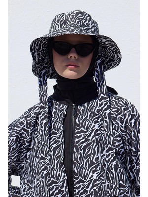 Manuka Bağlamalı Bucket Şapka Zebra