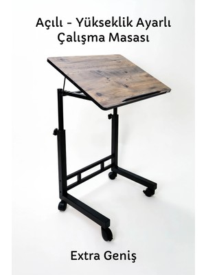 Forada Home & Style Açı ve Yükseklik Ayarlı Laptop Masası - Çalışma Masası  (50X70CM)