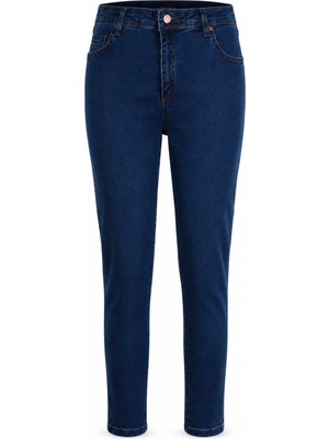 Double Skinny Koyu Mavi Kadın Jean Pantolon 1010B