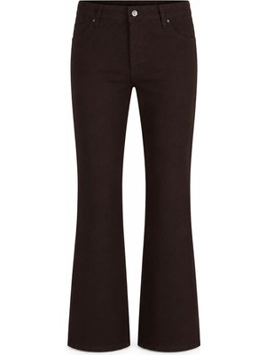 Double 2199 Kahverengi Kadın Jean Pantolon 27KD52000115
