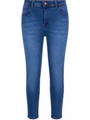 Double Skinny Omd Mavi Kadın Jean Pantolon 1010B