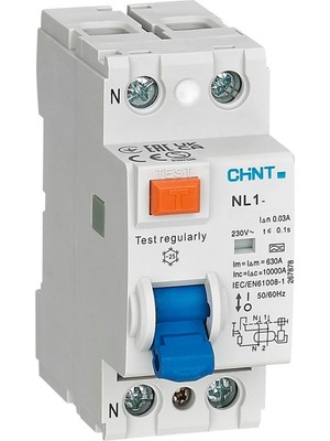 Chint 200213 2x40A 30mA 6kA AC Tipi Kaçak Akım Koruma Rölesi 40 A Elektriksel Güvenlik Sağlar