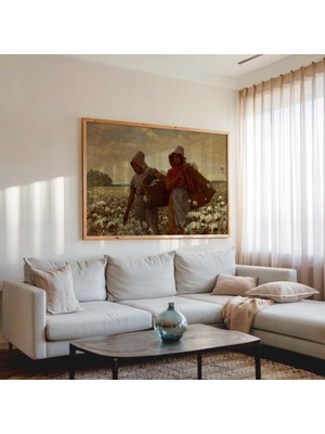 Pegziz Kırsal Yaşam Çerçeveli Sanat Poster Duvar Dekoru