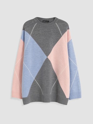 LC Waikiki Renk Bloklu Kadın Triko Tunik  (W6)
