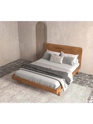 Renazzo Mobilya Soft Wood Model Masif Ahşap Karyola Kolay Kurulum Fırınlanmış Ithal Sibirya Çamı 90X190 Yatak Uyumlu