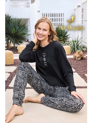 Aydoğan Kadın Asya Moon And Back Dağ Yeşili Termal Pijama Takımı 250620