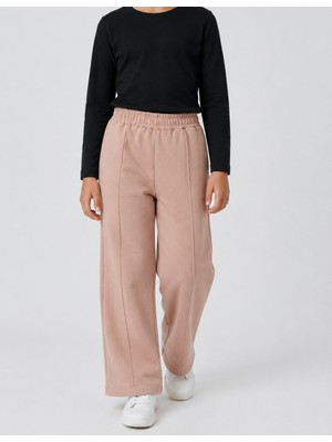 Organickid Dusty Rose Kız Çocuk Gül Kurusu Culotte Kesim Pantolon