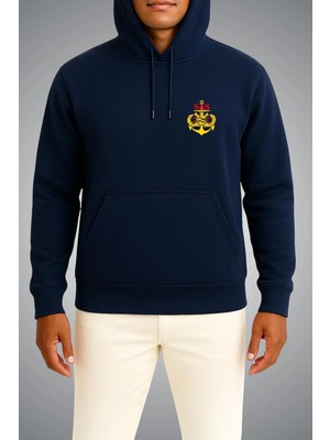 Bahriyeli Collection Kapüşonlu Sualtı Savunma Sas Cep ve Sırt Baskılı Unisex Sweatshirt