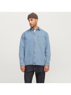 Jack & Jones Erkek Loose Fit Gömlek Yaka Overshirt - Colter
