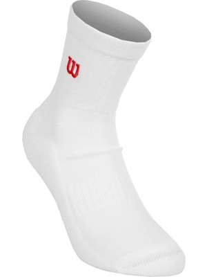 Wilson Unisex Quarter Beyaz Çorap L (43-46) WU00015331WTAL