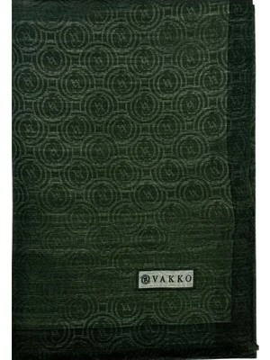 Vakko Helezon  Pamuk İpek Şal 41728-Koyu Yeşil