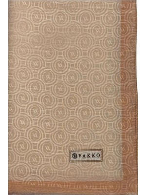 Vakko Helezon  Pamuk İpek Şal 41728-Natürel