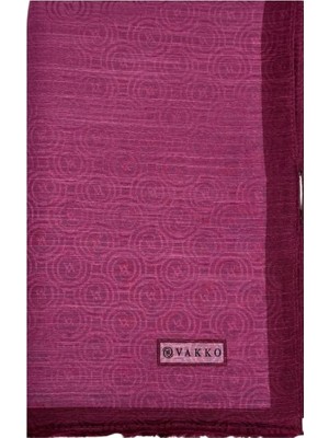 Vakko Helezon  Pamuk İpek Şal 41728-Pembe
