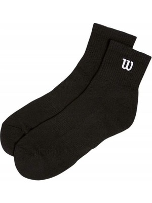 Wilson Unisex Quarter Siyah Çorap M (38-42) WU00015511BKAM