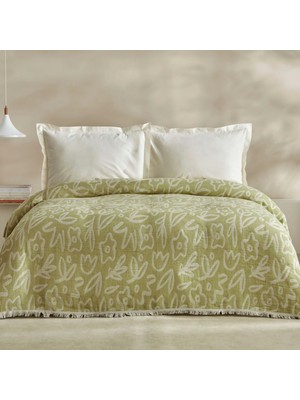 Karaca Home Bouquet Çİft Kişilik Müslin Pike Yeşil