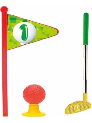 Mini Golf Oyun Seti - Sarı Top Çukuru