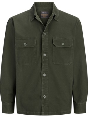 Jack & Jones Erkek Relaxed Fit Gömlek Yaka Overshirt - Colton