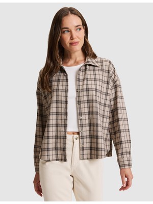 Pierre Cardin Bej Comfort Fit Uzun Kollu Gömlek 50331532 VR011