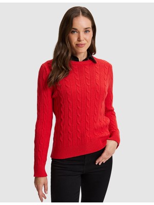 Pierre Cardin Kırmızı Regular Fit Kazak 50331418 VR030
