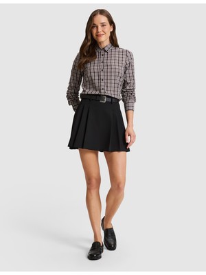 Pierre Cardin Siyah A Kesim Dokuma Etek 50331541 VR046